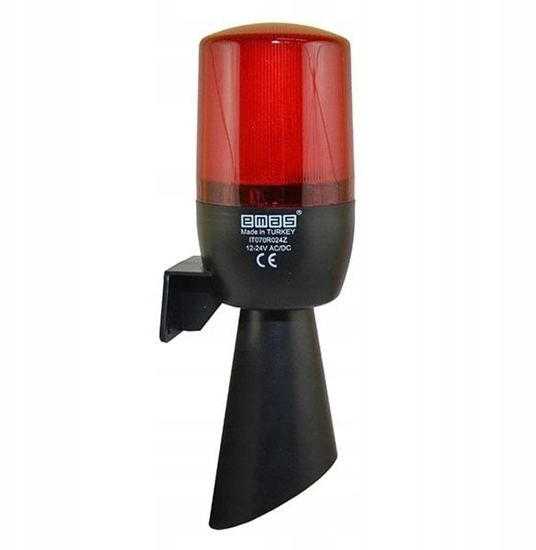 Picture of Wielofunkcyjna lampa czerwona fi 70 z buzerem 48-240V AC, T0-IT070R240Z