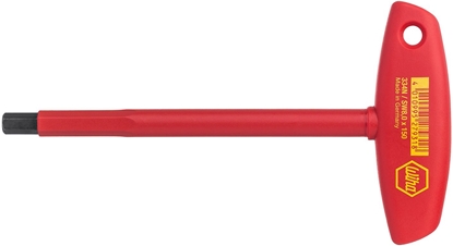 Picture of Wiha 27928, T-handle hex key, Metric, T-handle with short arm, Chromium-vanadium steel, 4 mm, IEC 60900