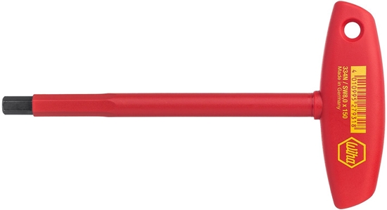 Picture of Wiha 27928, T-handle hex key, Metric, T-handle with short arm, Chromium-vanadium steel, 4 mm, IEC 60900