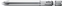 Attēls no Wiha Bit Professional Phillips 1/4 PH2 x 50 mm 70410250 33704
