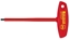 Attēls no Wiha VDE T-handle hex screwdriver, T-handle hex key, Metric, 1 pc(s), Chromium-vanadium steel, 6 mm, 84 g
