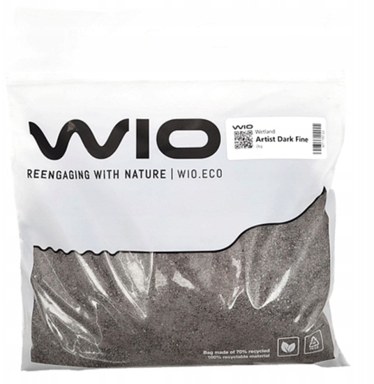Picture of WIO Dark Fine Artist Wetland, substrat, dla rolin, piasek ciemny, drobny,  2kg, worek
