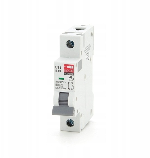 Picture of Wycznik nadprdowy 1P B 10A 6kA AC LSS B10 1P