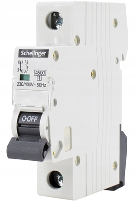 Изображение Wycznik nadprdowy 1P B 25A 4,5kA AC Schelinger A02-G7-1P-B25