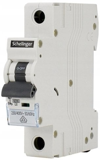 Изображение Wycznik nadprdowy 1P B 25A 6kA AC SCHELINGER A02-G8-1P-B25