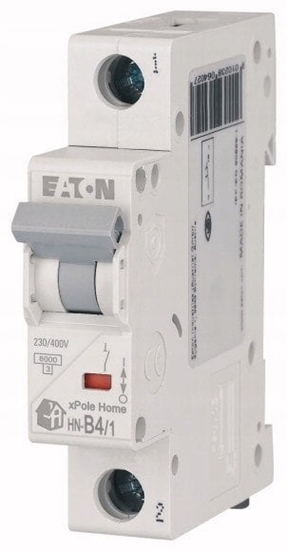 Picture of Wycznik nadprdowy 1P B 4A 6kA AC xPole Home HN-B4/1 500761