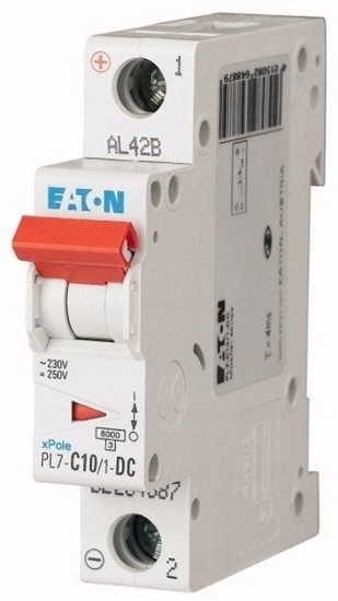 Picture of Wycznik nadprdowy 1P C 10A 10kA DC PL7-C10/1-DC 264887