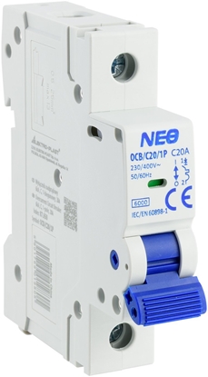 Изображение Wycznik nadprdowy 1P C 20A 6kA NEO OCB/C20/1P 87.650