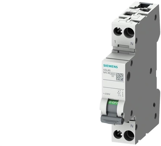 Picture of Siemens Wycznik nadprdowy 1P+N C 40A 6kA AC 1 modu SENTRON 5SL6040-7