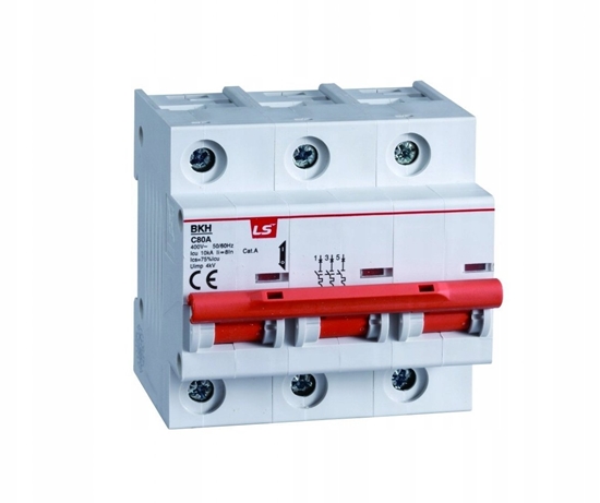 Picture of Wycznik nadprdowy 2P D 63A 10kA AC BKH 2P D63A 0