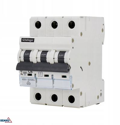 Изображение Wycznik nadprdowy 3P B 25A 6kA AC SCHELINGER A02-G8-3P-B25