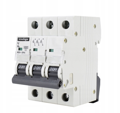 Изображение Wycznik nadprdowy 3P B 6A 4,5kA AC SCHELINGER A02-G7-3P-B06