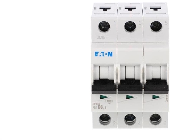 Picture of Eaton Wycznik nadprdowy 3P B 6A 6kA AC PL6-B6/3 286586