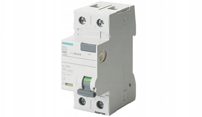 Attēls no Wycznik rónicowoprdowy 2P 25A 300mA 230V typ F 5SV3612-3