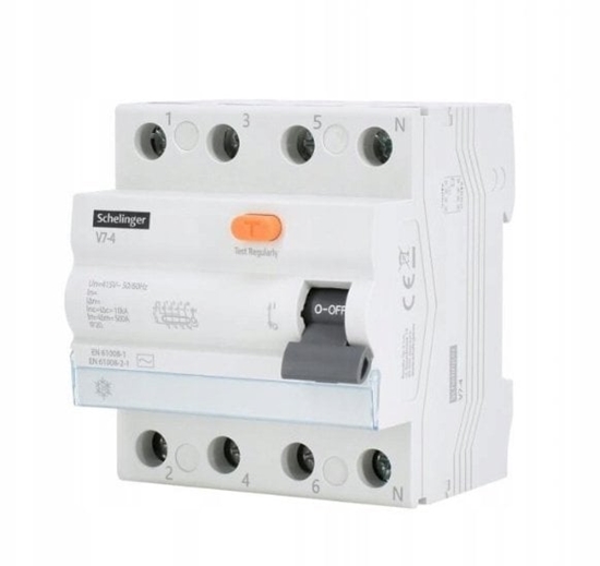 Изображение Wycznik rónicowoprdowy AC 4P 40A 30mA Schelinger A03-V7-4-40-030