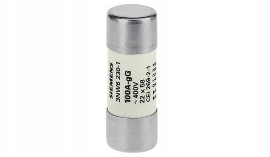 Picture of Wkadka bezpiecznikowa cylindryczna gG NFC 22x58mm 500V AC 100A bez wskanika 3NW6230-1