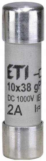 Изображение Wkadka bezpiecznikowa cylindryczna PV 10x38mm 2A gPV 1000V DC CH10 002625065