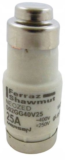 Picture of Wkadka bezpiecznikowa D02 gG 400VAC /250VDC 25A W213160