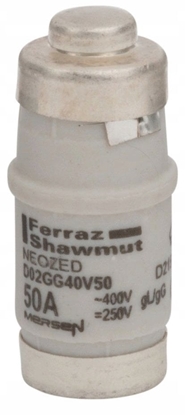 Изображение Wkadka bezpiecznikowa D02 gG 400VAC /250VDC 50A D215191