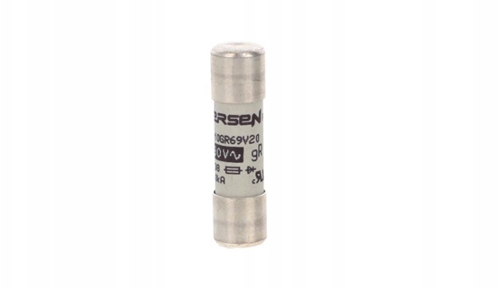Picture of Wkadka bezpiecznikowa ultraszybka penozakresowa cylindryczna gR 690VAC 10x38 20A E1014580