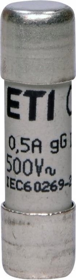 Изображение Wkadka topikowa cylindryczna CH10x38 gG 0,5A/500V 002651011