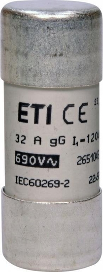 Изображение Wkadka topikowa cylindryczna CH22x58 gG 32A/690V 002651045