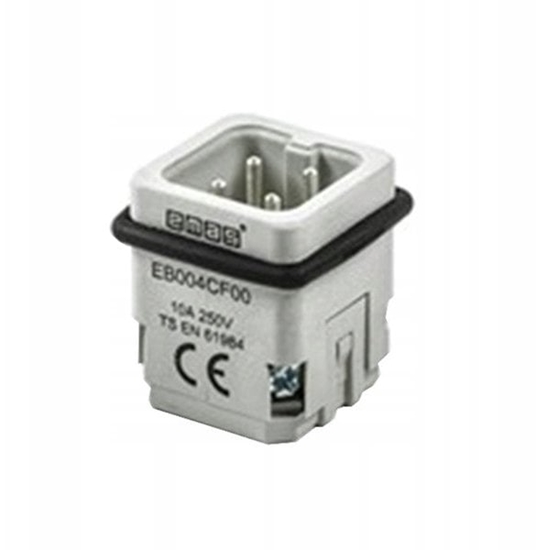 Picture of Wsad mski do pokrywy metalowej, 3 pin+PE, 10 A T0-EB004CF00