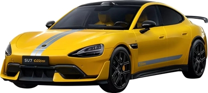 Picture of Xiaomi SU7 Ultra 1:18 Die-cast Model Car | Lightning Yellow | Zinc alloy, ABS, SAN, PVC
