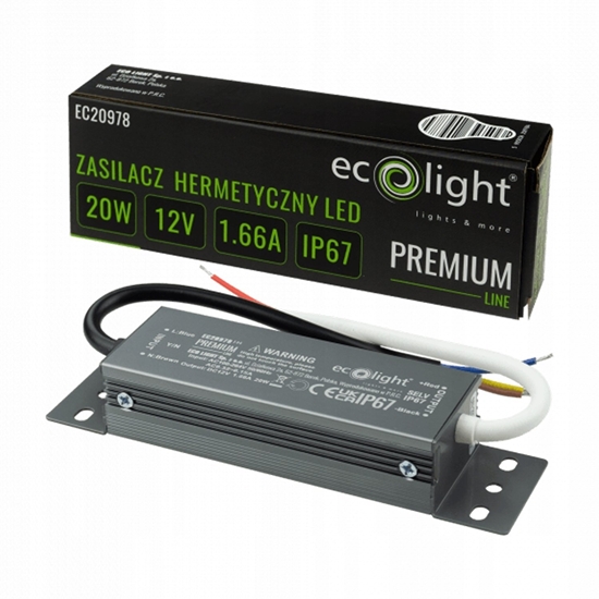 Изображение Zasilacz hermetyczny PREMIUM 20W 12V
