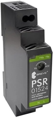 Изображение Zasilacz impulsowy PSR 01524 230/ 24VDC 0,63A 15W na szyn DIN, Uzas: 85-264VACVAC, Ta70, 17000-1553