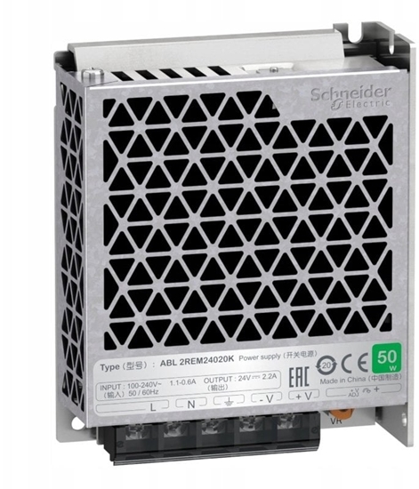 Изображение Zasilacz impulsowy siatkowy ABL2 Modicon Easy DC24V 50W ABL2REM24020K