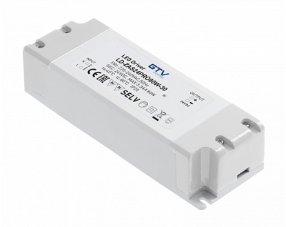 Изображение Zasilacz LED PRO 24V, 80W, input 220-240VAC, IP20, wym. 181x63x40mm