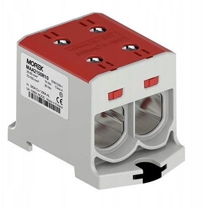 Picture of Zczka OTL150-2 kolor czerwony 2xAl/Cu 25-150mm2 1000V AC / 1500V DC Zacisk uniwersalny MAA2150R10