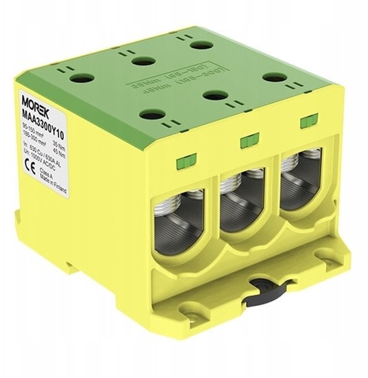 Picture of Zczka OTL300-3 óto-zielony 3xAl/Cu 95-300mm2 1000V AC / 1500V DC Zacisk uniwersalny MAA3300Y10