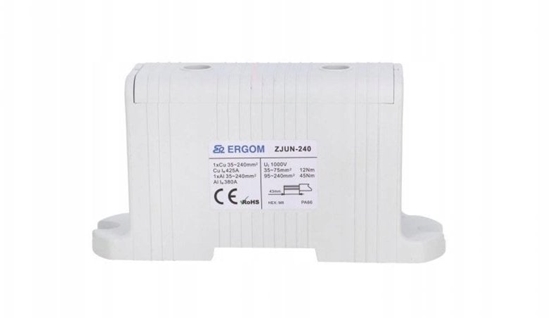 Picture of Zczka szynowa 1-torowa ZJUN-240 240mm2 szara R34RR-07010011001