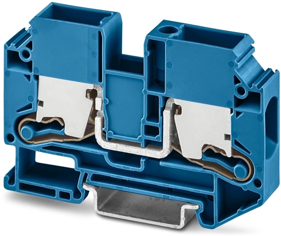 Изображение Zczka szynowa 2-przewodowa 16mm2, listwa zaciskowa koloru niebieskiego XTV 16 BU