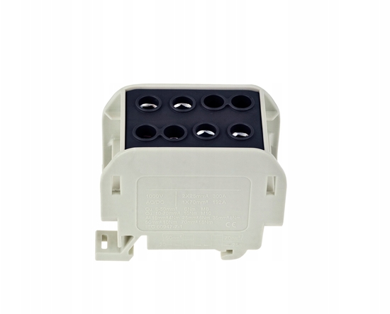 Picture of Zczka szynowa jednopolowa ZGX 1x70/2x50 mm2 czarna (Al/Cu) ENE-00523