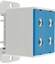 Attēls no Zczka szynowa rozdzielcza 1-torowa 4-otwory 50mm2 ZGX 2x50 niebieska ENE-00262