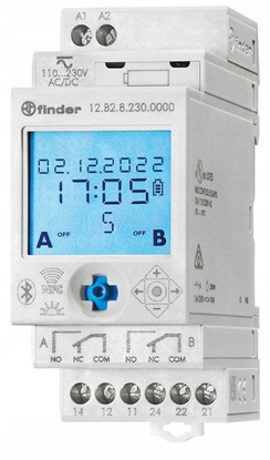 Picture of Zegar cyfrowy roczny, astronomiczny z moliwoci rozszerzenia wyj i wej 2P 16A 230V AC/DC 12.B2.8.230.0000