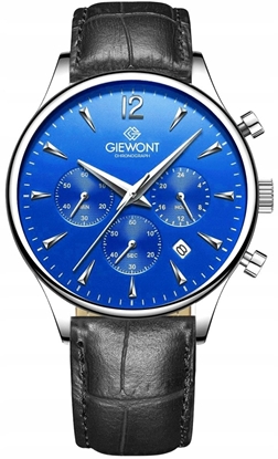 Picture of Zegarek Giewont Zegarek Mski Chronograph Sapphire Czarno Niebieski GW6310-A3