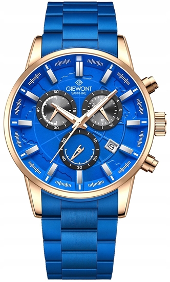 Picture of Zegarek Giewont Zegarek Mski Chronograph Sapphire Niebieski GW4580-B5