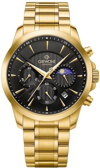 Picture of Zegarek Giewont Zegarek Mski Chronograph Sapphire Zoto Czarny GW9460-B4