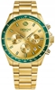 Изображение Giewont Chronograph Sapphire Men's Watch / gold green