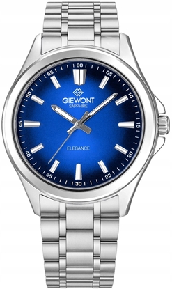 Изображение Zegarek Giewont Zegarek Mski Elegance Sapphire Srebrno Niebieski GW5160-B3