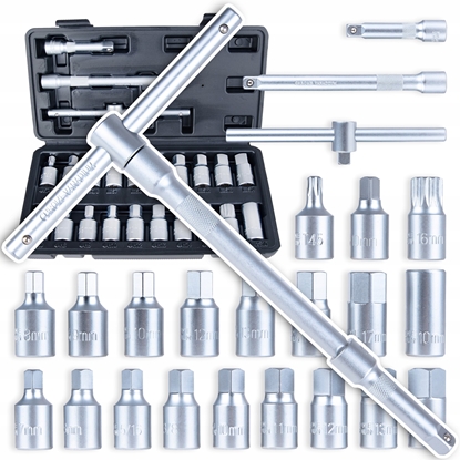 Изображение Zestaw kluczy do korków oleju 23szt (10)