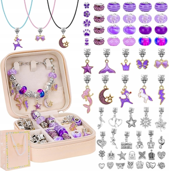 Изображение Zestaw koralikÃ³w Princess fiolet