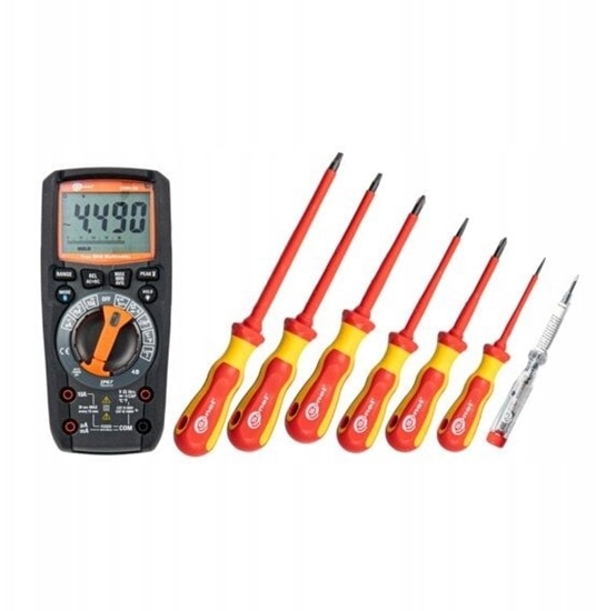 Picture of Zestaw narzdzi instalatora z wkrtakami i multimetrem CMM-30 WMGBWME11