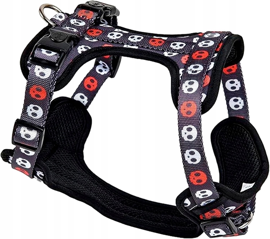 Picture of Zestaw, szelki+smycz, dla psa/kota, róowe, poliester/bawena, d. smyczy 1,2m, rozmiar S