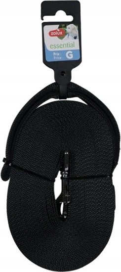 Изображение Zolux Smycz tamowa duga dla psa 10m 20mm czarna
