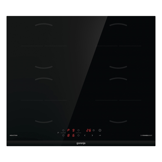 Picture of Gorenje Hob | GI6401BCE | Induction | Number of burners/cooking zones 4 | Touch control | Timer | Black